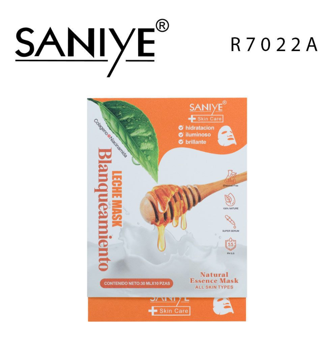 Mascarilla aclarante r7022a(10 pzas)