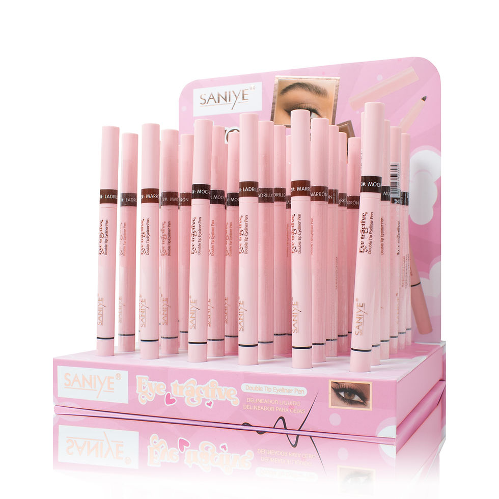 Miniatura: Delineador dúo (plumón + lápiz retráctil café) M628 (36 pzas)