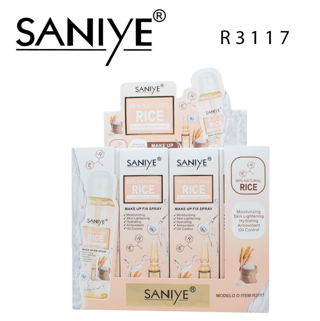 Fijador de Maquillaje Agua de aroz r3117(12 pzas)