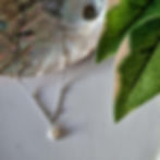 Freshwater Pearl and Hypoallergenic Stainless Steel Satellite Necklace | From seaformstudio.com.au