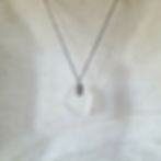 White Sea Glass and Hypoallergenic 316 Steel Pendant Necklace | From seaformstudio.com.au