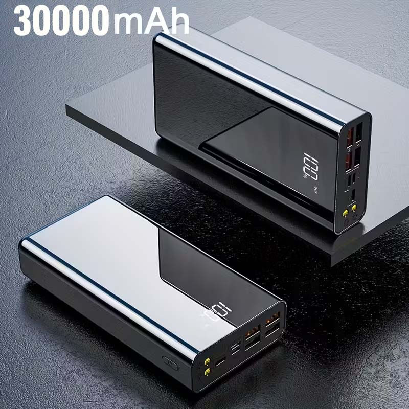 Portable Charger 30000mah Power Bank, USB-C (22.5W) Fast Charging Battery Pack P