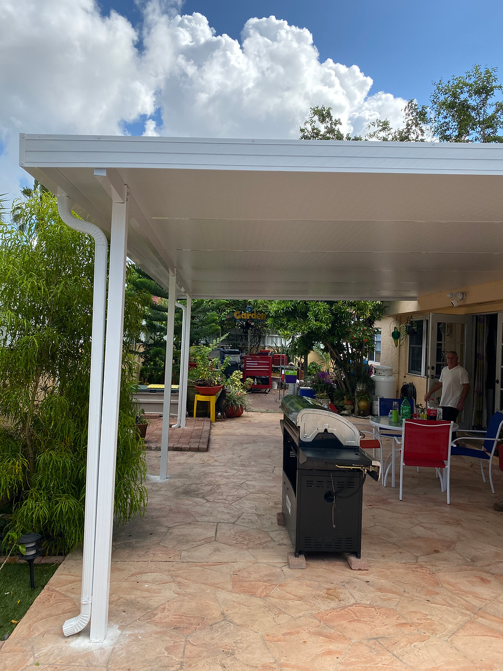 Aluminum white roof