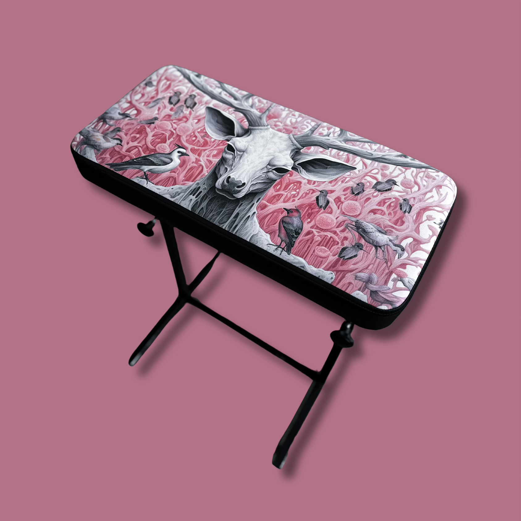 Podłokietnik do tatuażu 30x60 cm • DEER IN PINK