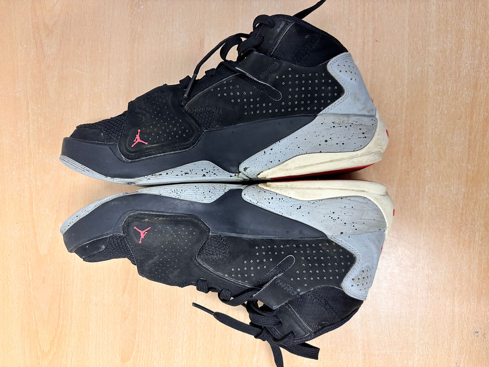 Thumbnail: Nike Jordan Zion 2 Basketball Trainers (Black/Grey) Size 5.5 (S208)