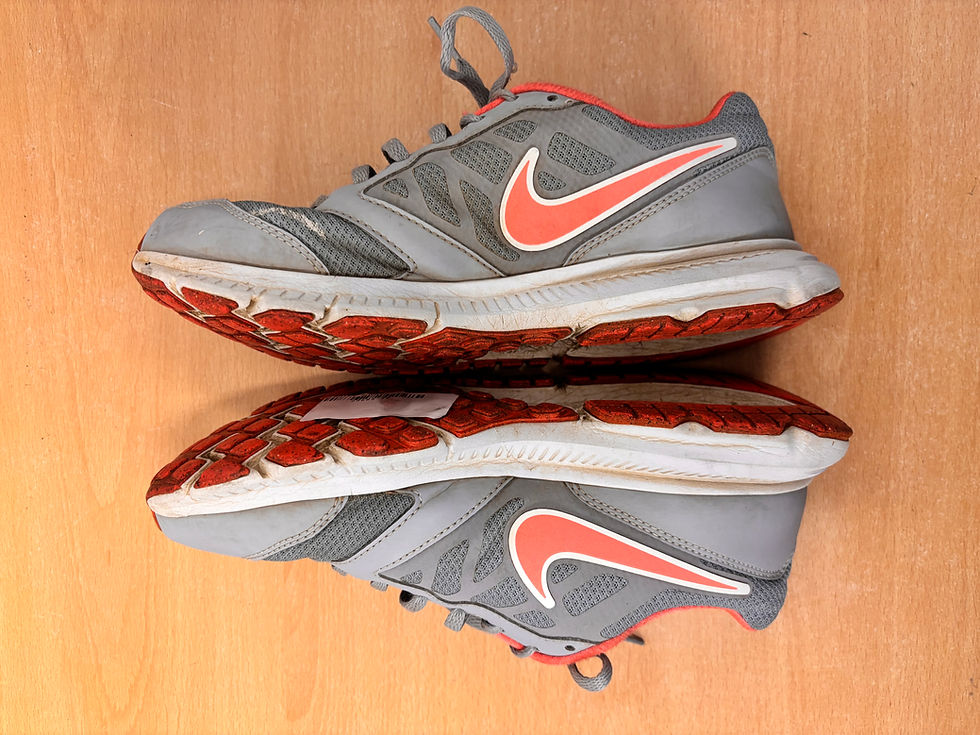 Thumbnail: Nike Downshifter 6 Womens Trainers (Grey/Orange) Size 6 (S205)