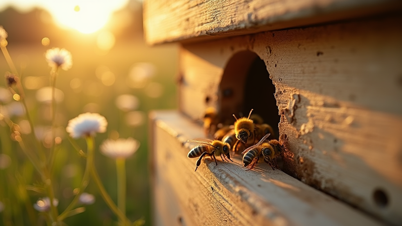Colmeias organizadas em área de criação durante curso de apicultura