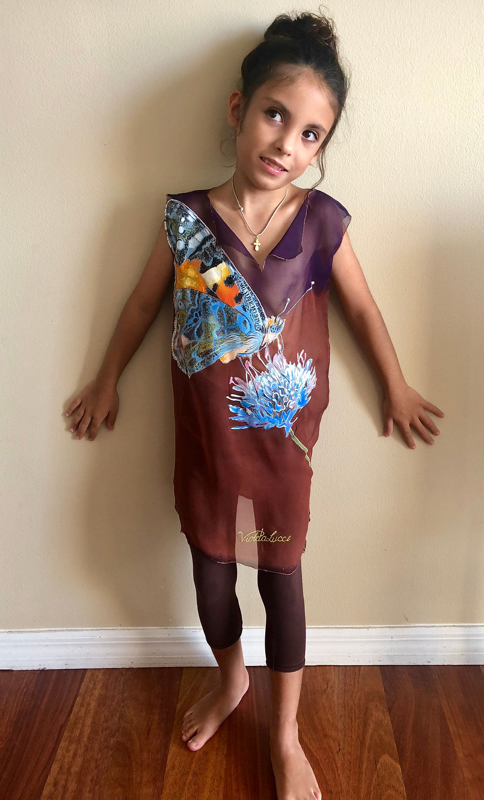 Thumbnail: Girls silk dress