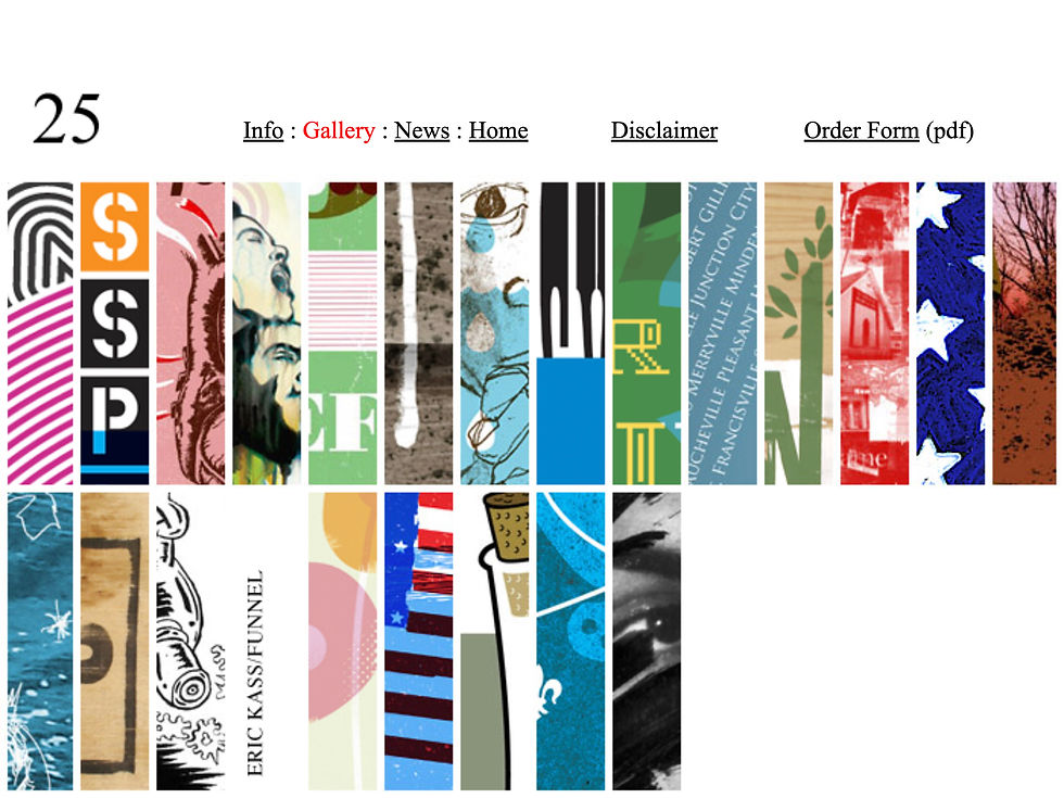 25 Above Water online exhibition and sale landing page