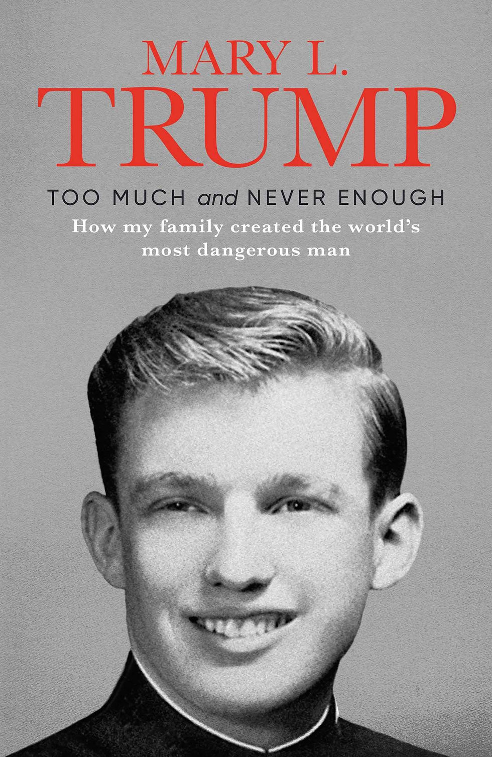 TOO MUCH AND NEVER ENOUGH: HOW MY FAMILY CREATED THE WORLD'S MOST DANGEROUS MAN / MARY L. TRUMP / 250 PAGES / SIMON & SCHUSTER