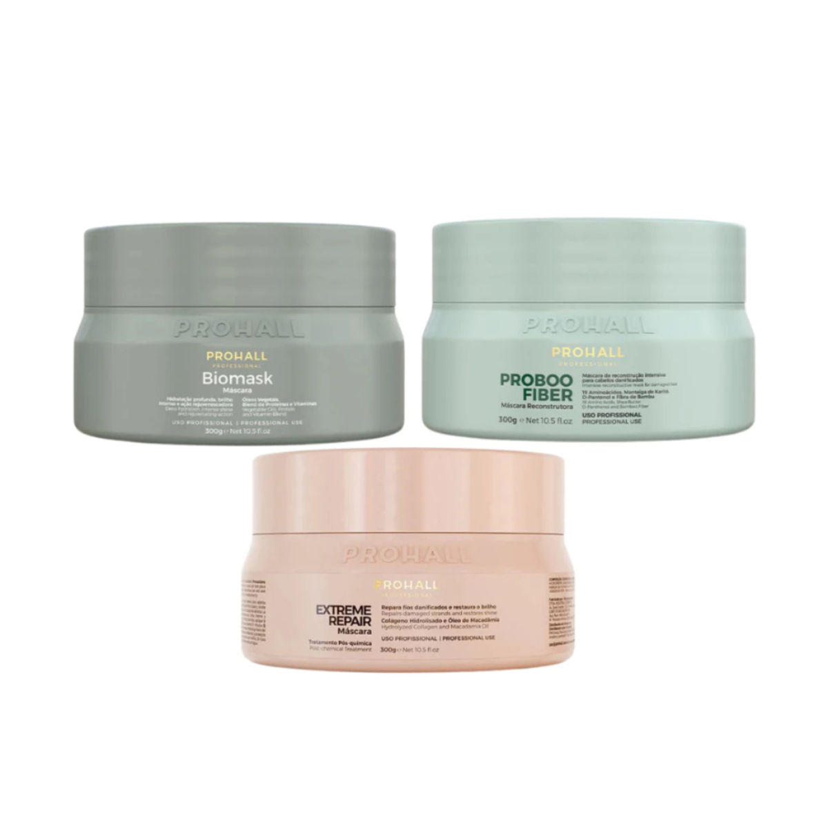 Kit Mascaras Cronograma Capilar Prohall
