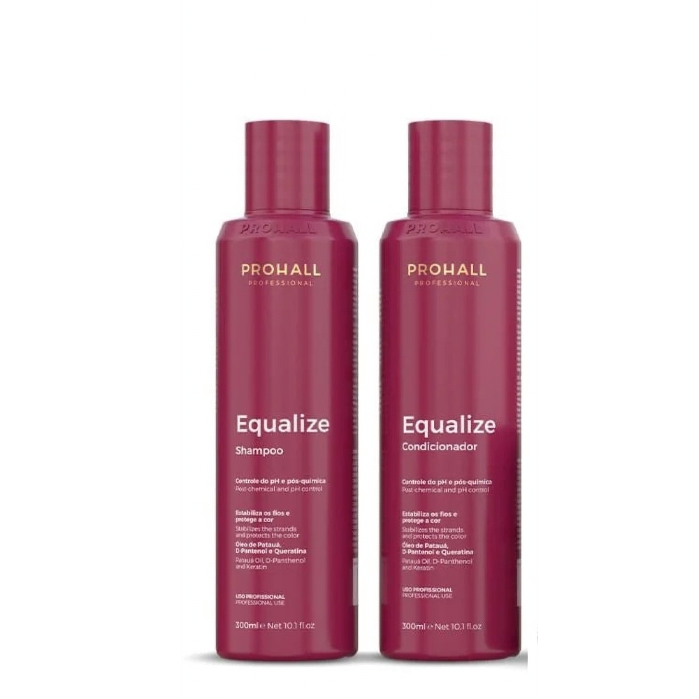 Kit Shampoo e condicionador Reconstrutor Neutralizante Equalize Prohall 300ml
