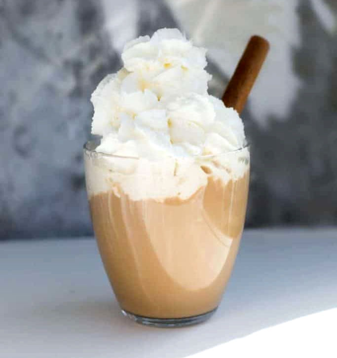 Frozen Hot Chocolate with whipped cream