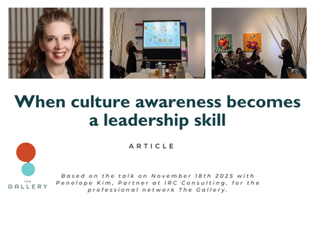 When culture awareness becomes a leadership skill