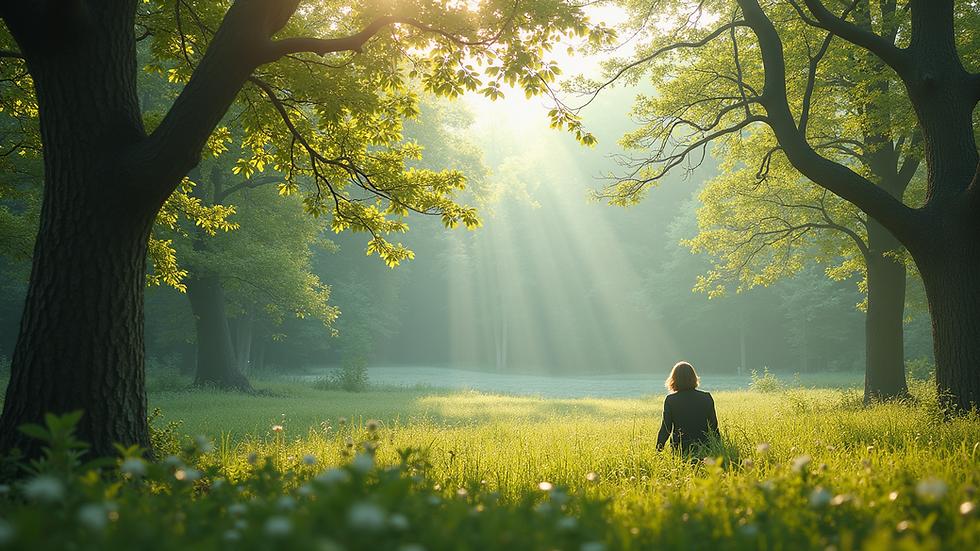 Close-up view of a serene nature scene with a calm lake