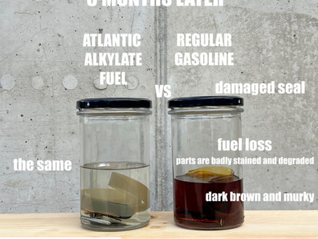 Comparing 3 Month Storage of Atlantic Alkylate Fuel and Regular Gasoline