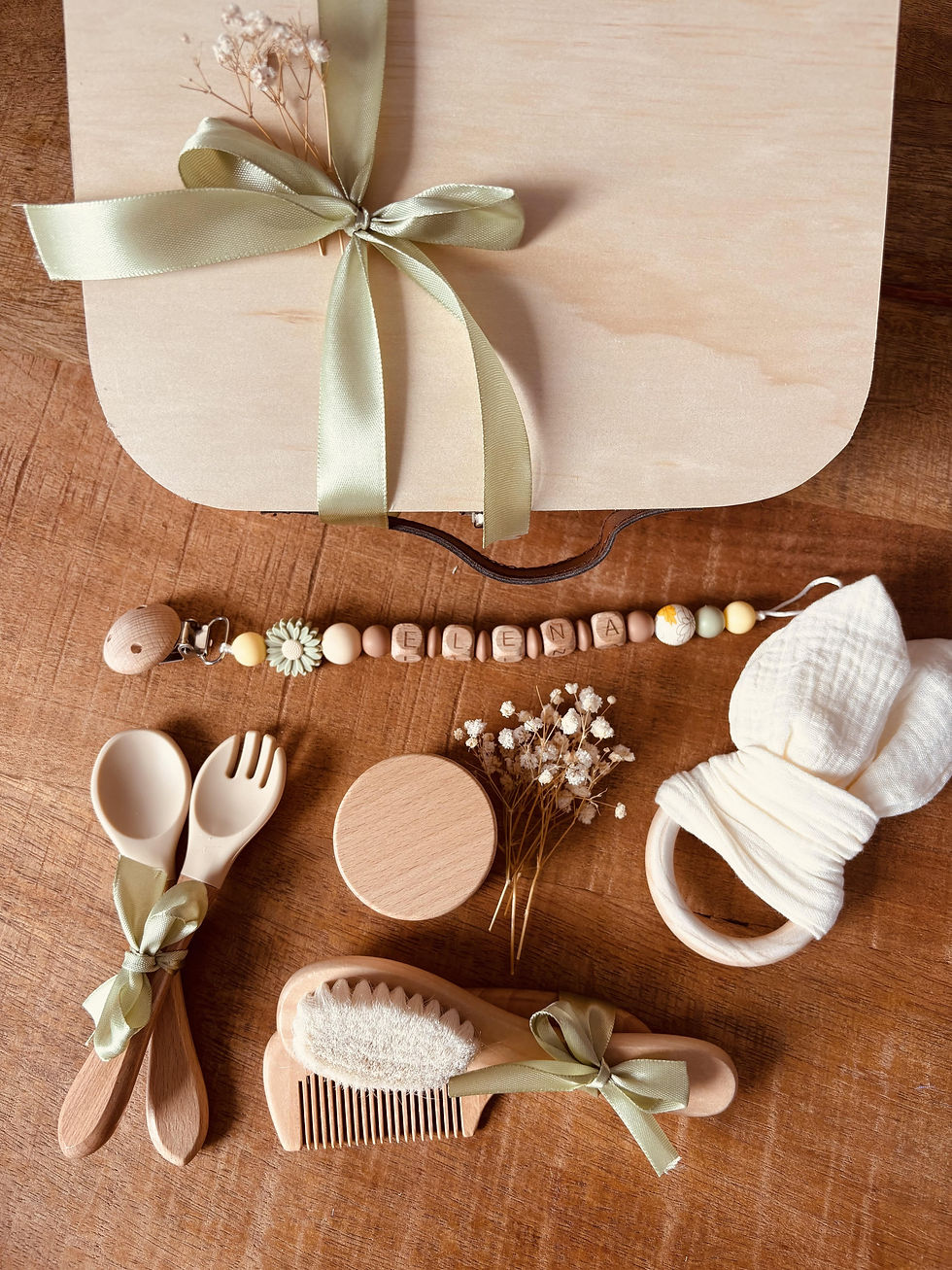 Miniature : Coffret de naissance personnalisé Elena collection "Prestige"