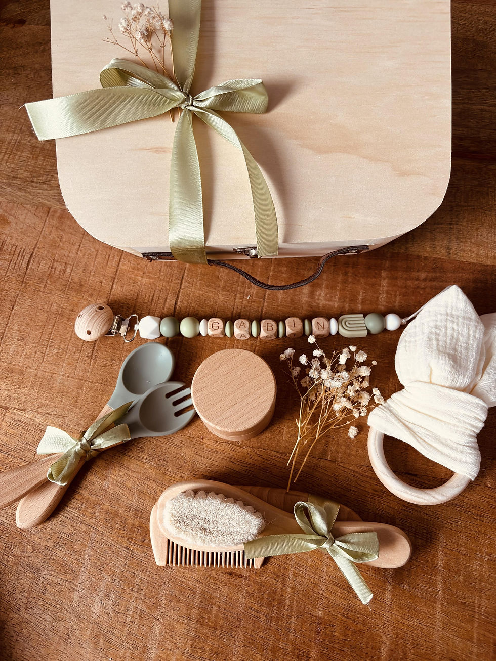 Miniature : Coffret de naissance personnalisé Gabin collection "Prestige"
