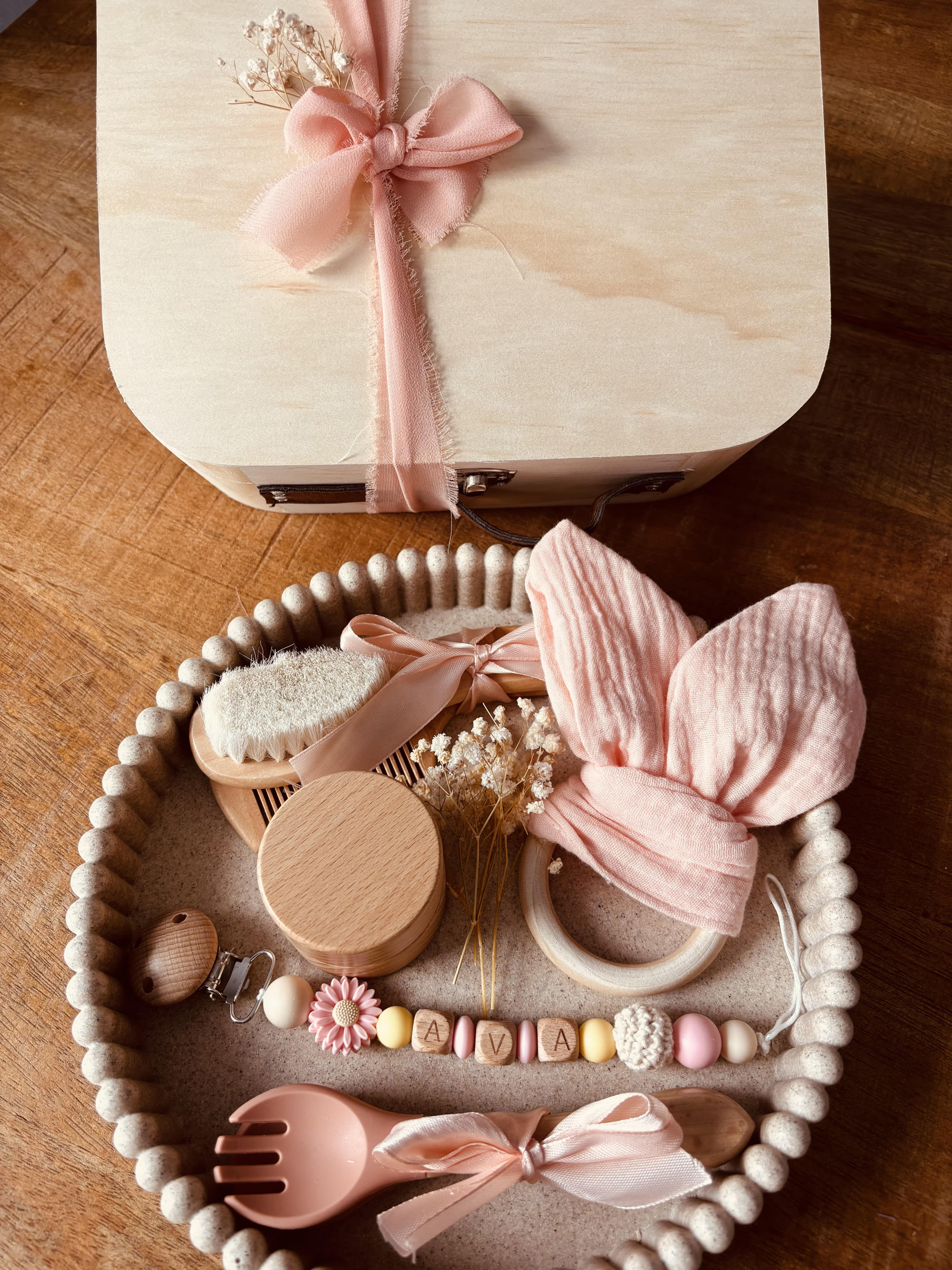 Coffret de naissance personnalisé Ava collection "Prestige"