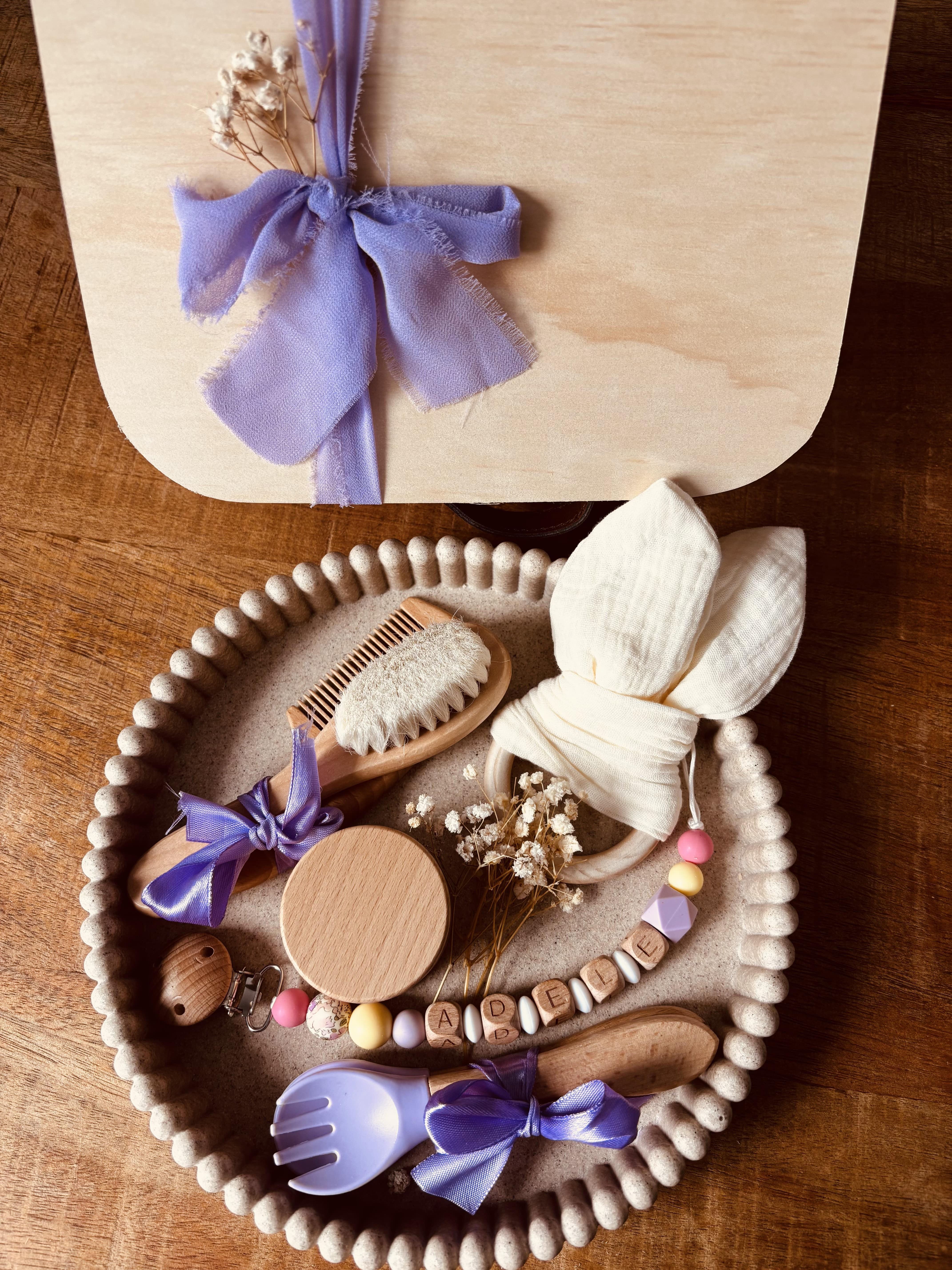 Coffret de naissance personnalisé Adèle collection "Prestige"