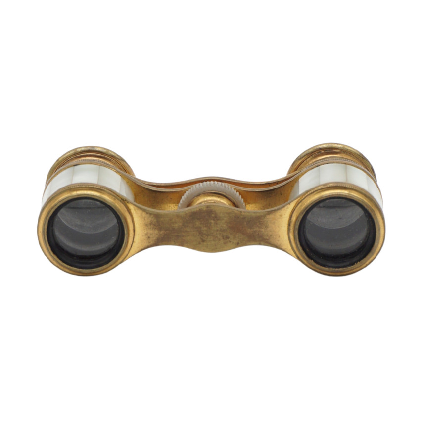 Vintage Mother of Pearl and Brass Opera Glasses