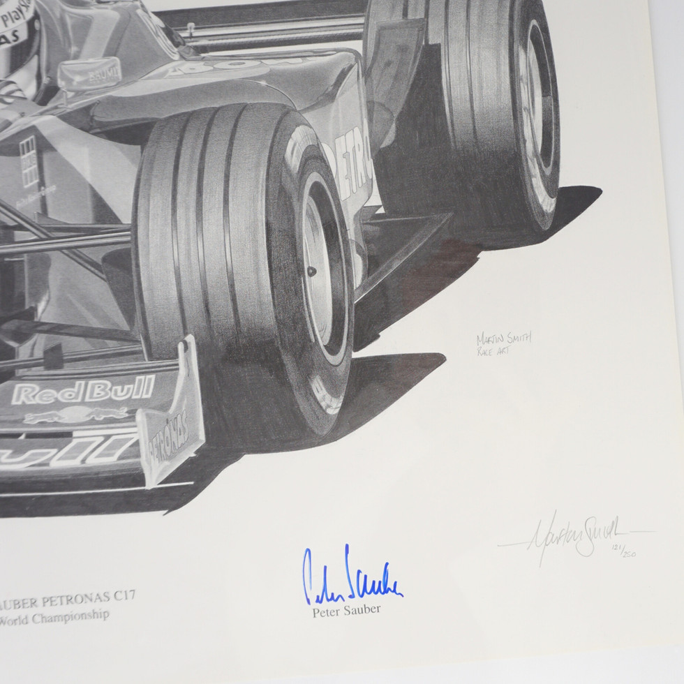Limited Edition Print, Red Bull 1998 Sauber C17, 121/250, Unframed