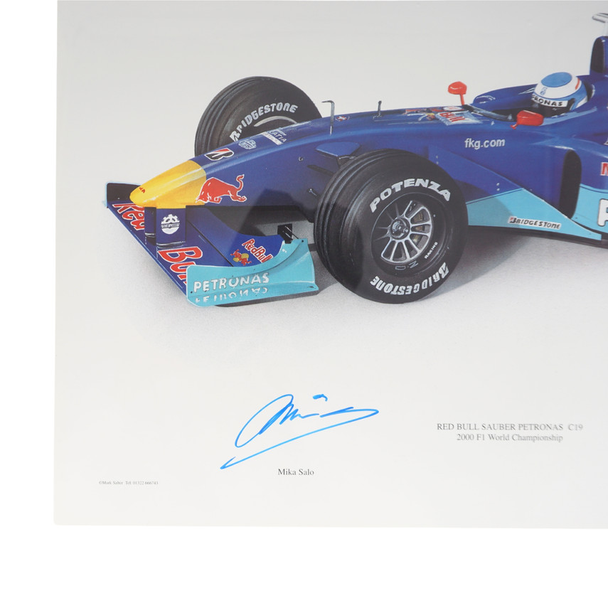 Limited Edition Print, Red Bull Sauber Petronas C19 Formula 1, 121/250, Unframed