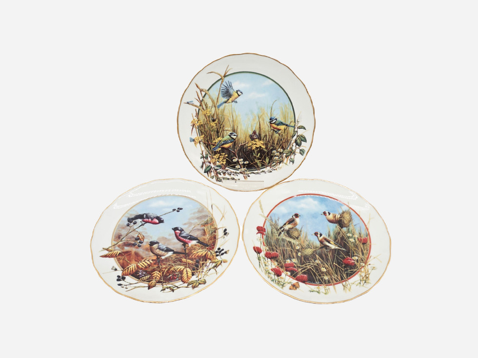 Royal Doulton Limited Edition Seasons of the Hedgerow Plates, Set of Three