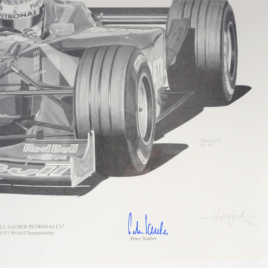 Limited Edition Print, Red Bull 1998 Sauber C17, 102/250, Unframed
