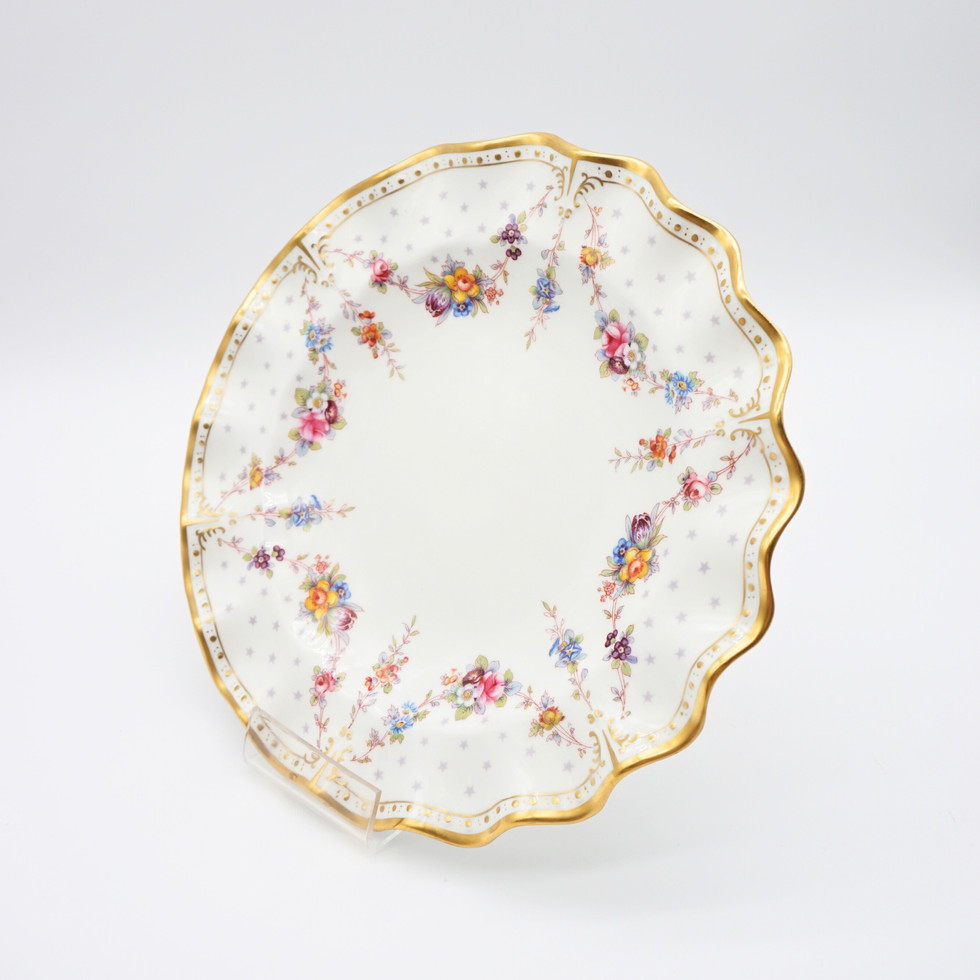 Royal Crown Derby, Royal Antoinette Pattern Fine Bone China Plate