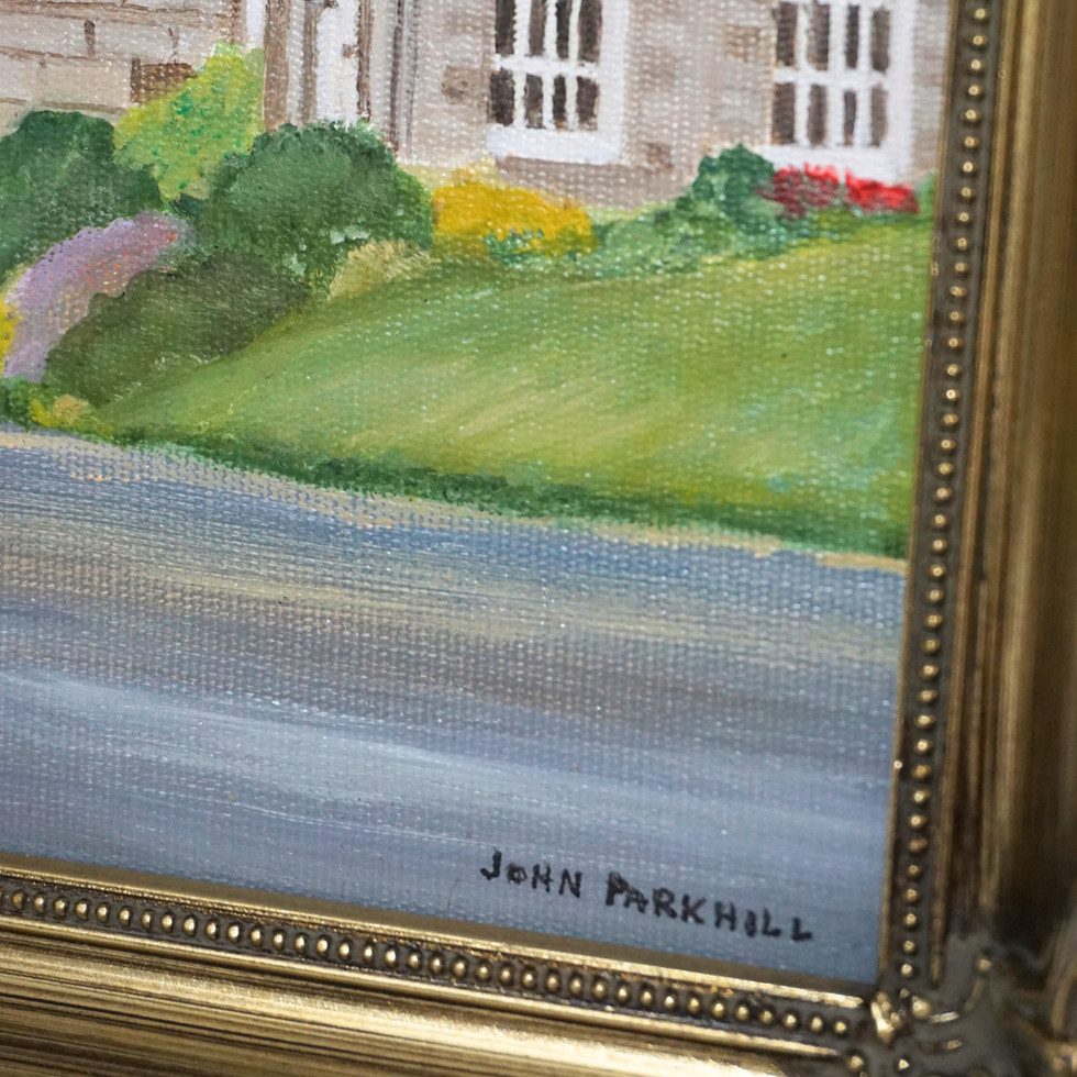 Oil on Board Painting of Bishop’s Gate Lodge by John Parkhill, 1993