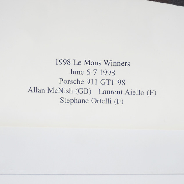 Limited Edition Print, 1998 Le Mans, Porsche 911 GT1-98, 387/500