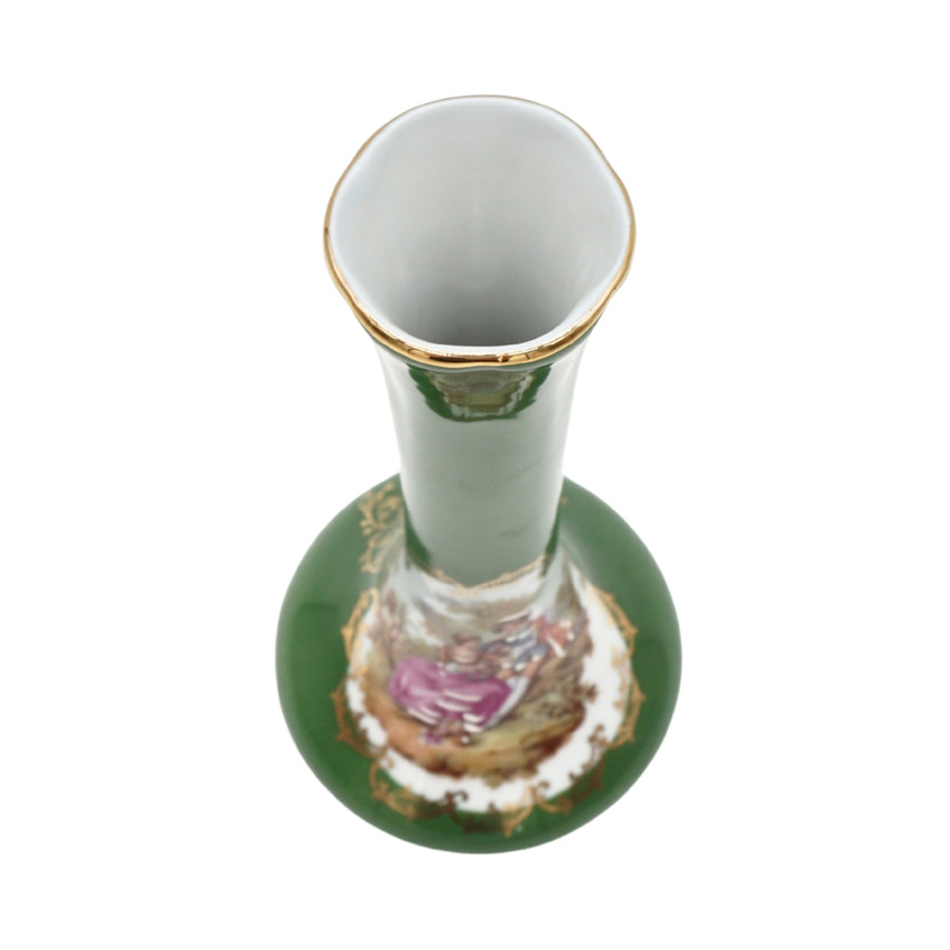 Limoges Porcelain Bud Vase by La Reine
