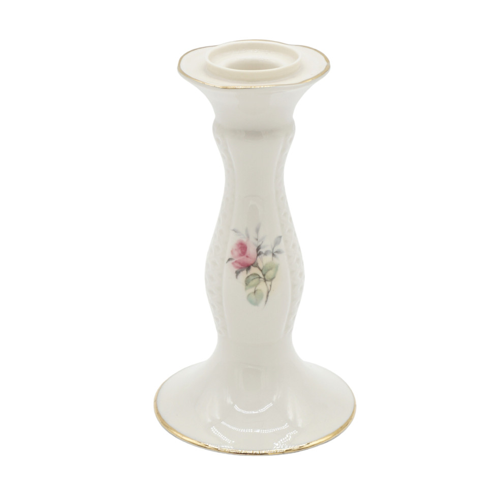 Donegal Parian China Irish Rose Candlestick