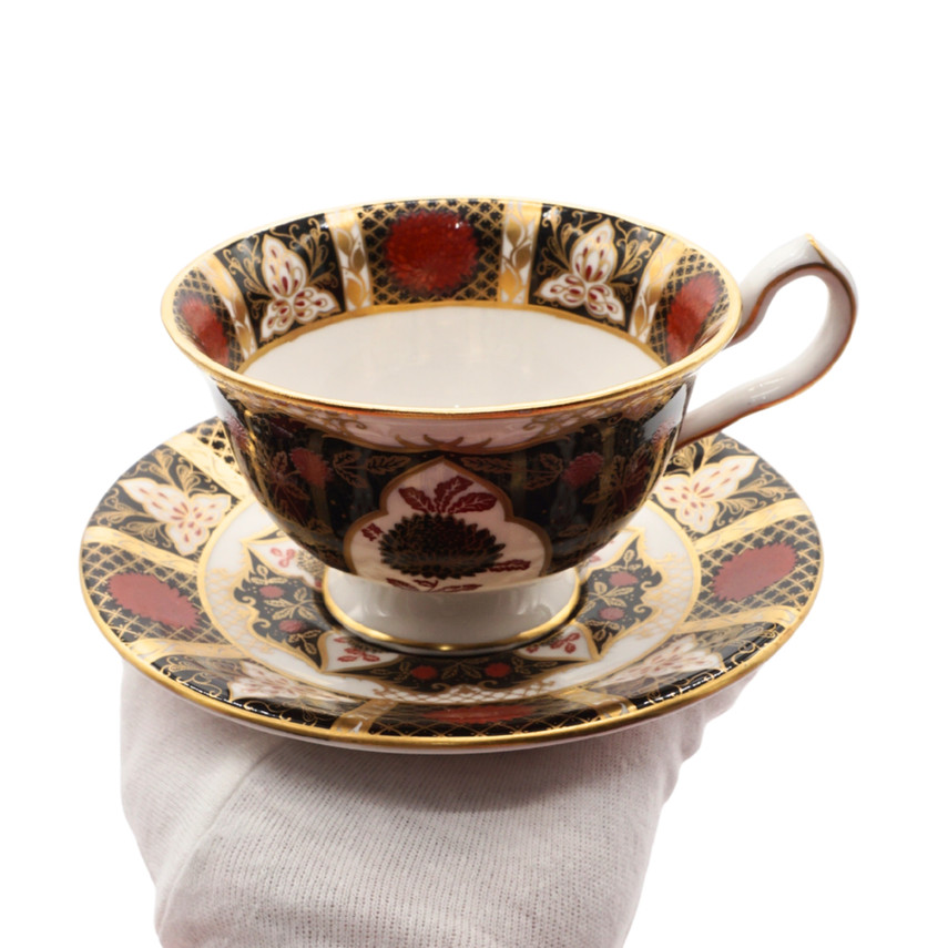 Abbeydale Chrysanthemum Bone China Teacup And Saucer