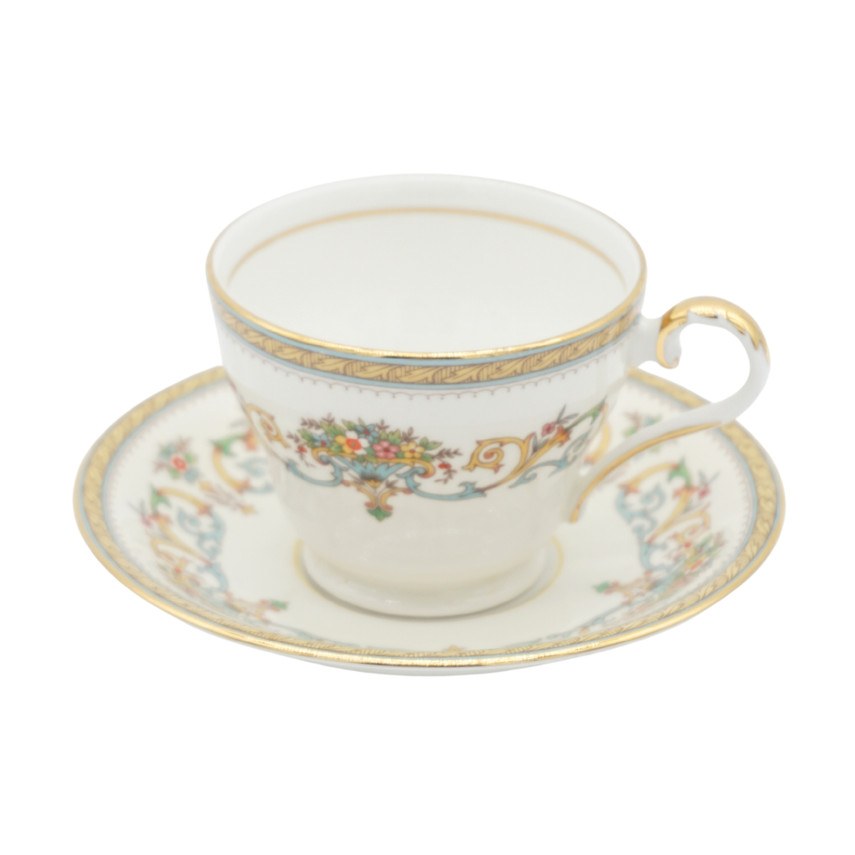 Aynsley Henley Bone China Teacup And Saucer Set