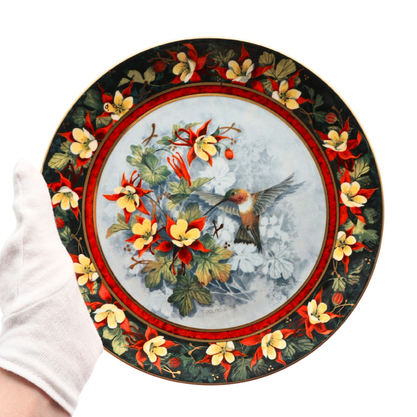Royal Doulton Hummingbird Limited Edition Plates, Set of Four