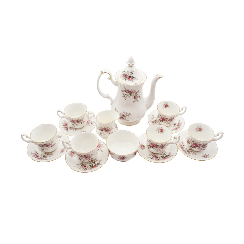Royal Albert Lavender Rose Tea Set, Fifteen Pieces