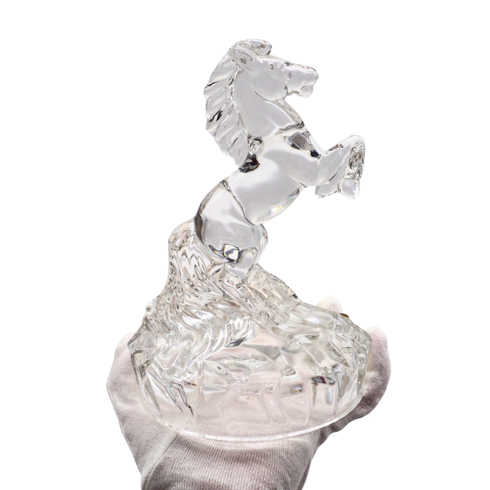 Vintage RCR Lead Crystal Stallion Horse Figurine