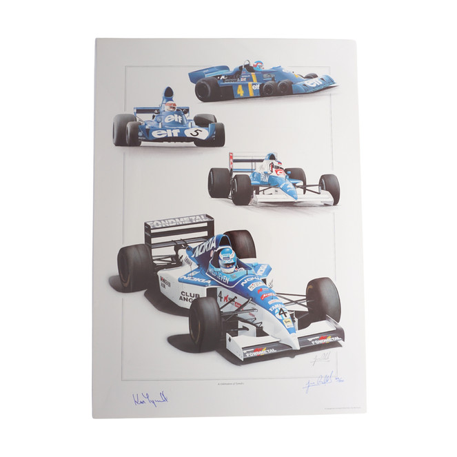 Limited Edition Print, Celebrating Tyrrell Formula 1 Cars, 164/500, Unframed
