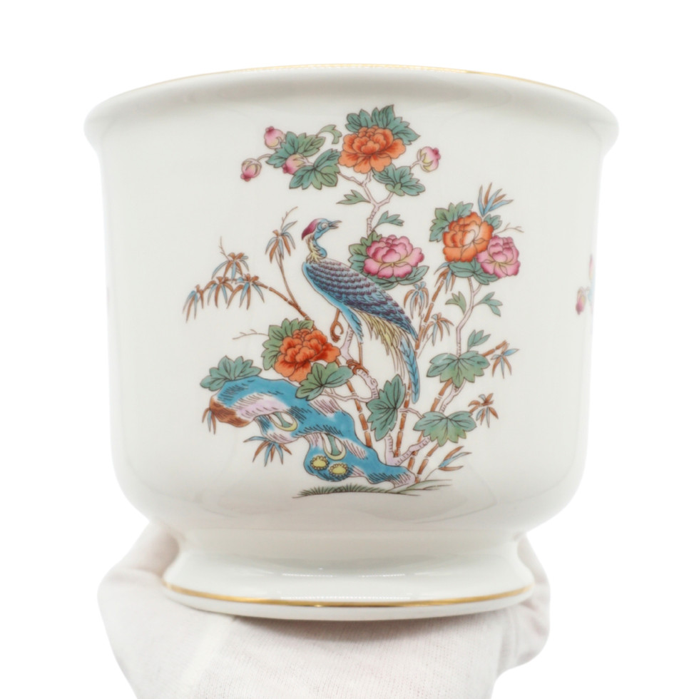 Wedgwood Bone China Kutani Crane Plant Pot