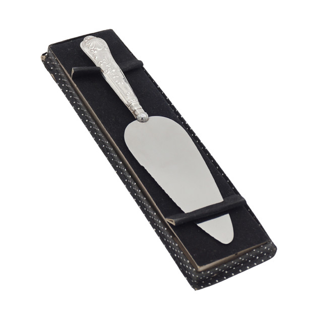 Harrison Brothers, Sheffield Sterling Silver Handled Pie Server, 1975