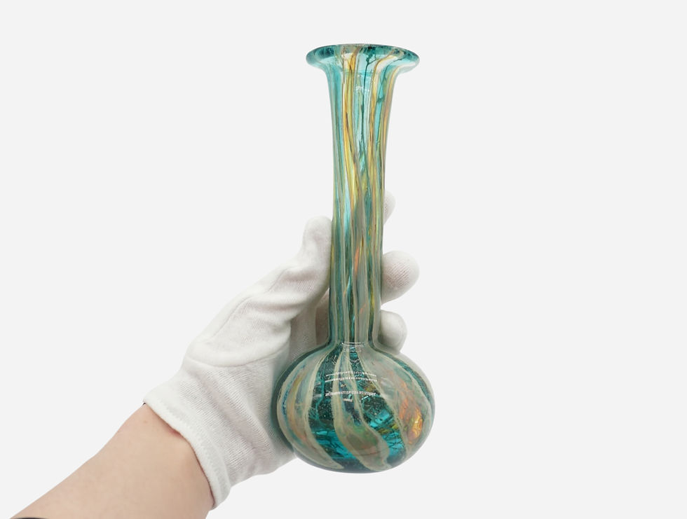 Mdina Signed Art Glass Bud Vase