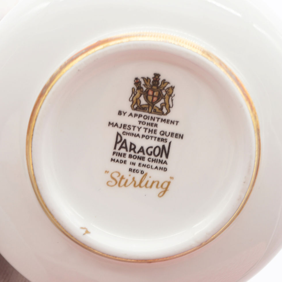 Paragon Stirling Bone China Tea Set For Three