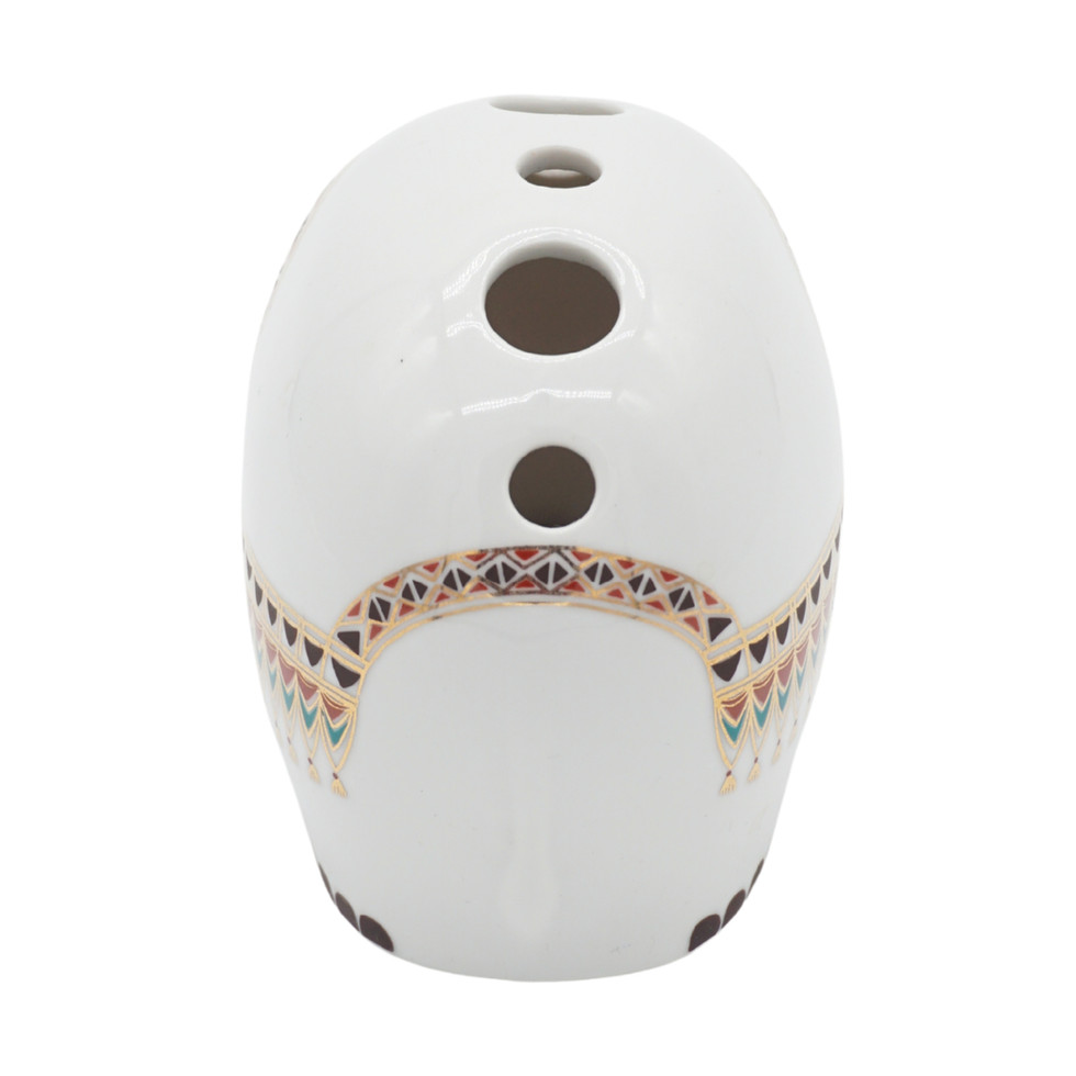 Höchst Decor Porcelain Drumbo Elephant Bud Vase