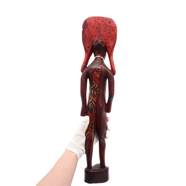 Hand Carved African Maasai Style Wooden Figurine