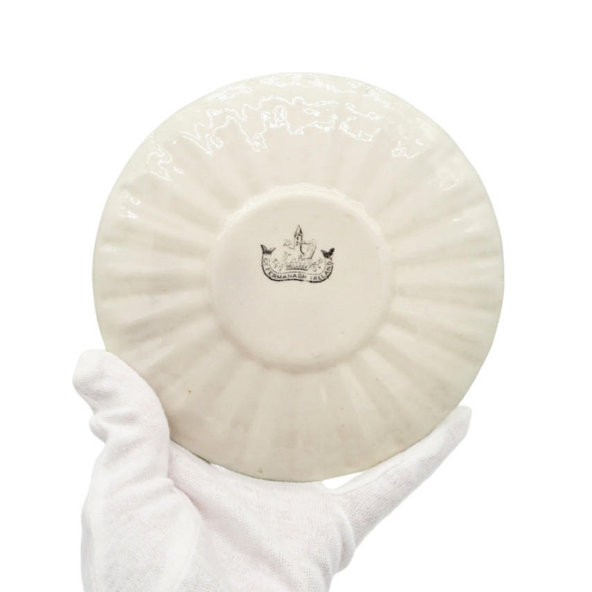 Belleek Porcelain Neptune Cabaret Tea Set, Victorian, 1891-1926