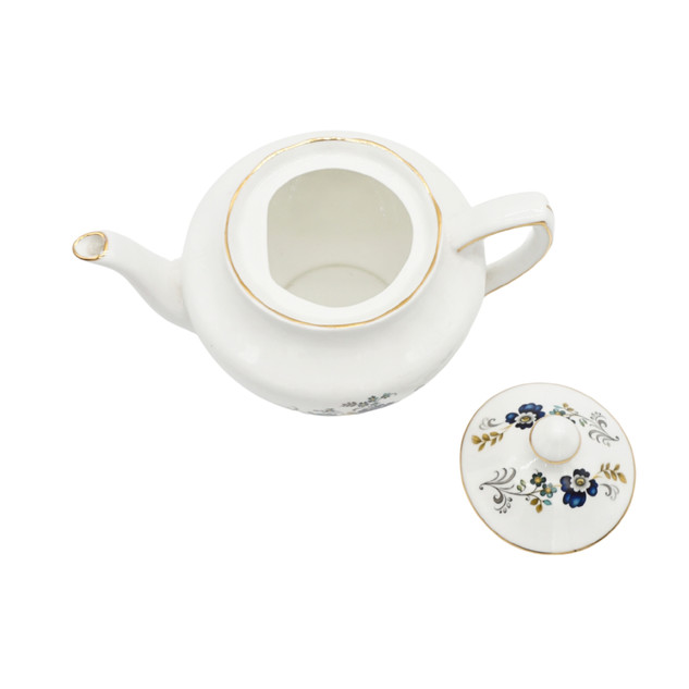 Royal Tara Blue Corn Flower Fine Bone China Teapot