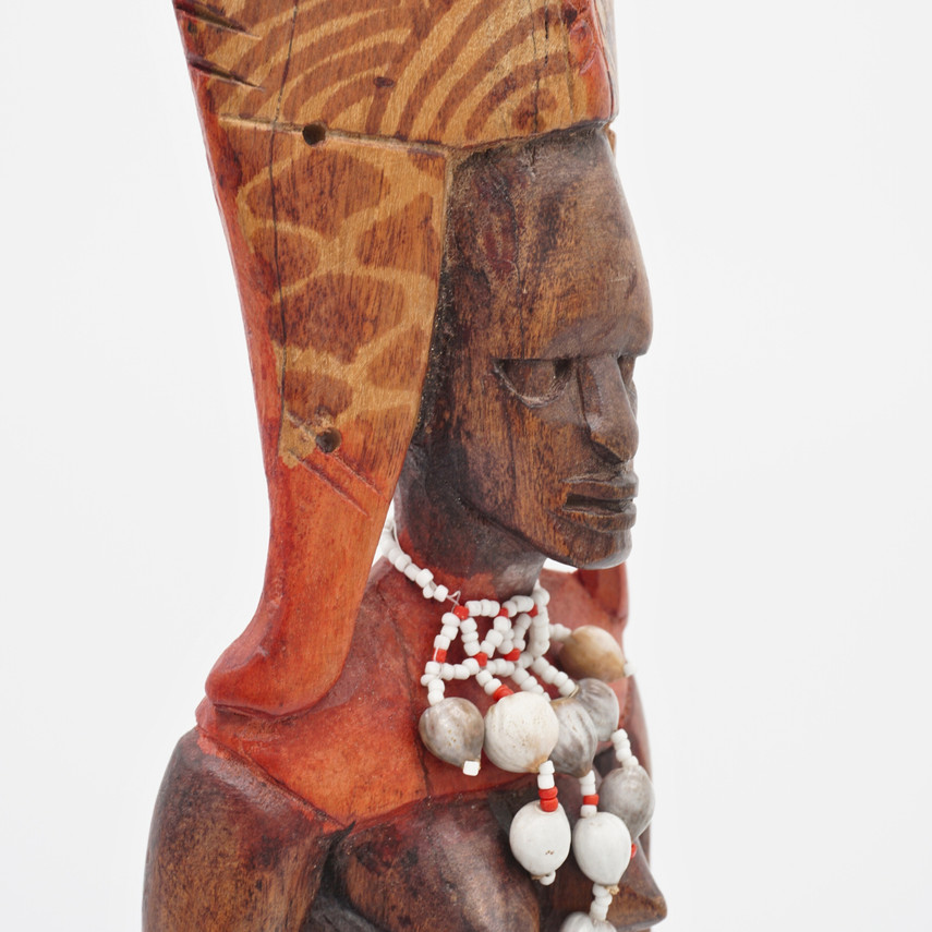 Hand Carved Vintage African Tribal Wooden Figurine
