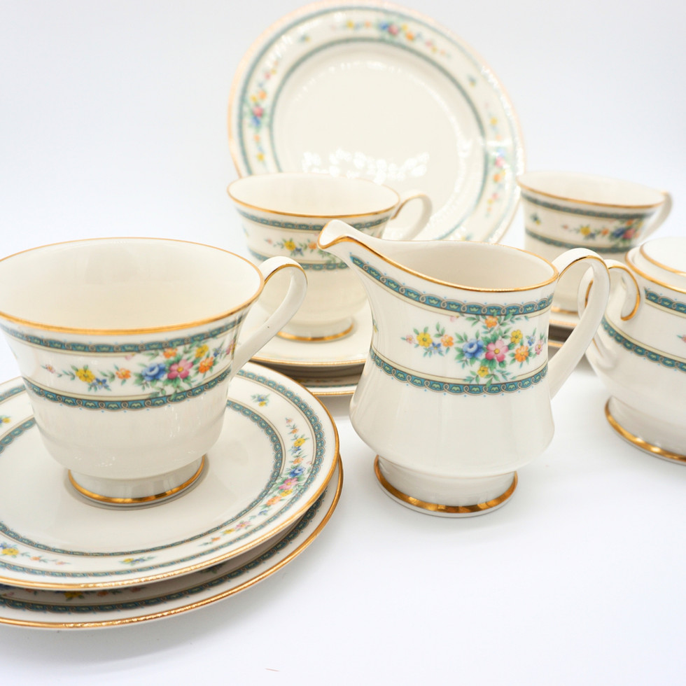 Noritake Amenity 7228 Ivory China Tea Set